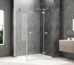 POLYSAN - GLOBE CHROME obdélníkový sprchový kout 1100x800, čiré sklo, pravé GB1011-3215RC