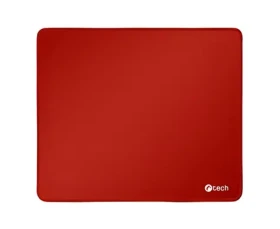 C-TECH MP-01 červená / Podložka pod myš / 320x270x4mm / obšité okraje (MP-01R)