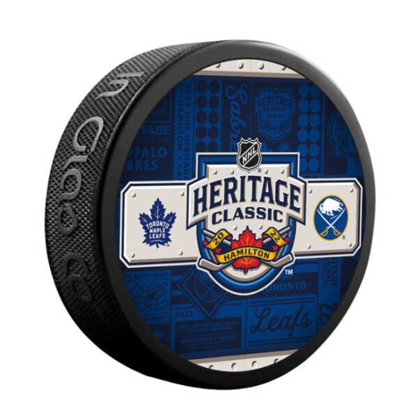 Inglasco / Sherwood Puk Heritage Classic 2022 Hamilton Dueling Official Game Puck