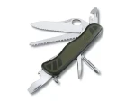 VICTORINOX Soldier's knife zelená / Kapesní nůž / 10 funkcí / délka čepele 8.7 cm (0.8461.MWCH)