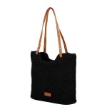 Letní dámská boho kabelka na rameno Chic, černá