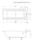 HOPA - Obdélníková vana SHEA SLIM - Nožičky k vaně - Bez nožiček, Rozměr vany - 170 × 70 cm VANSHEA170SLIM