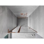 MEXEN/S - Mist L sprchové dveře křídlové 90, transparent, měď kartáčovaná 8A4L-090-000-65-00