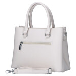 Moderní dámská koženková kabelka do ruky Lynette, béžová