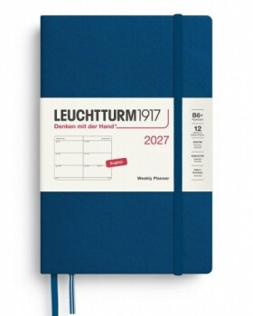 Týdenní plánovač Indigo, Paperback B6+ 2027, anglicky