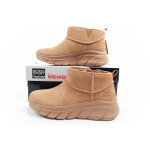Skechers dámské zimní kotníkové boty zateplené kožené hnědé dámské 39