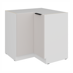 Spodní rohová skříňka Como 90x90 DN 2F BB Barva korpusu: Bílá, Barva dvířek: Kašmír