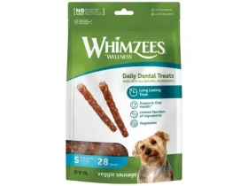 Whimzees veggie párek S 420g / Dentální pamlsky pro psy (8718627752678)