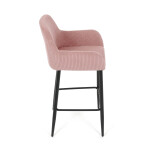 Barová židle, růžová, látka,AUB-V4009 PINK6