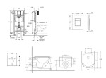 GROHE - Rapid SL Set předstěnové instalace, klozetu Oudee a sedátka softclose, tlačítko Skate Cosmopolitan, alpská bílá SANI11BA3114