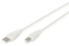 Digitus USB 2.0 kabel A-B béžový / Kabel / 1,8 m / USB 2.0 (AK-300105-018-E)