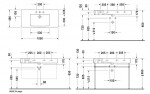 DURAVIT - Vero Umyvadlo 105x49 cm, s přepadem, s otvorem pro baterii, bílá 0329100000