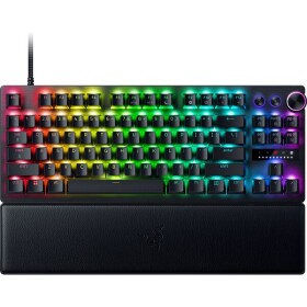 Razer Huntsman V3 Pro TKL US černá / Herní klávesnice / opticko-analogová / RGB / USB / US Layout (RZ03-04980100-R3M1)