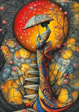 ART PUZZLE Puzzle Sakurový déšť