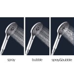 Mereo Mada vanová baterie s talířovou kulatou sprchou, černá CBE60101SFM