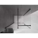 MEXEN/S - Velar sprchový kout, posuvné dveře 110 x 80 cm, dekor, černá 871-110-080-31-70