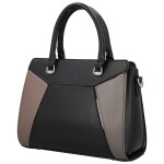 Módní dámská koženková kabelka do ruky Daria, černá