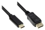 Good Connections USB-C (M) - DisplayPort 1.2 (M) 5m černá / Kabel / 4K UHD 60Hz / 21,6 Gbit/s (GC-M0108)