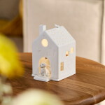 Räder Porcelánový svícen Dog, bílá barva, porcelán
