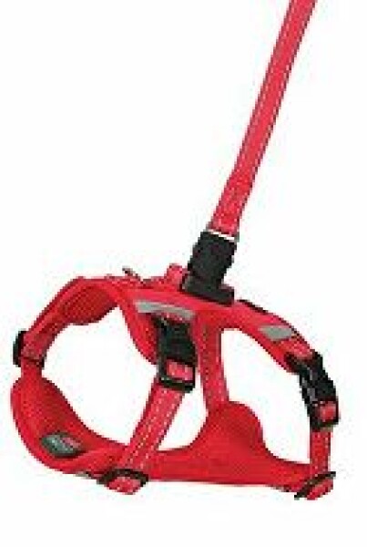 Postroj pes s vodítkem 2m CLIP&GO červená XS Zolux