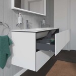 DURAVIT - L-Cube Umyvadlová skříňka 55x129x48 cm, 4 zásuvky, bílá mat LC625901818