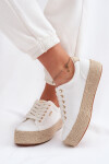 Dámské espadrilles na platformě Big Star TT274349 Bílé 39