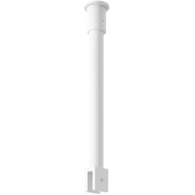 CERANO Sprchová vzpěra Onyx - kulatá - vertikální do stropu - bílá - 40 cm