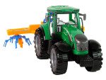 Mamido Traktor s rozmetačem sena třecí pohon zelený