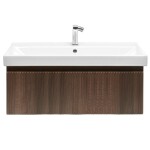 Koupelnová skříňka s baterií a umyvadlem SAT Evolution 1 98x30x44,8 cm ořech mat SATEVO100NAU1B SATEVO100NAU1B