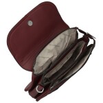 Trendy dámská koženková crossbody kabelka Coveri Longina, vínová