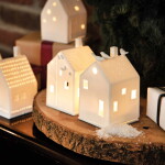 Räder Porcelánový svícen Birdhouse, bílá barva, porcelán