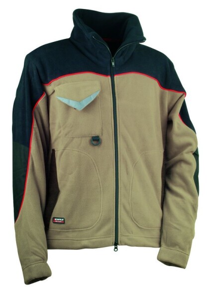 Bunda Fleece COFRA RIDER khaki velikost S (V026_0_00_S-B)