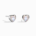 Royal Fashion stříbrné peckové náušnice GU-DR190437E-SILVER-MOONSTONE