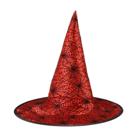 Klobouk červený čarodějnice/Halloween pro dospělé