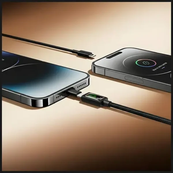 USAMS U92 černá / Datový kabel / USB-C - Lightning / 30W PD / 1,2 m (SJ774USB01)