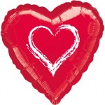 Srdíčko balónek červený fóliový balonky.cz Srdíčko balónek červený fóliový balonky.cz