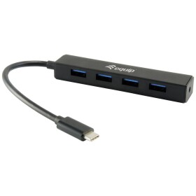 Equip 128954 4 porty USB-C® (USB 3.1) Multiport hub černá