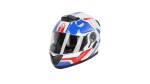 Přilba Serel 2206 bílá/modrá/červená vel. XS