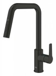 GROHE - QuickFix Start Dřezová baterie s výsuvnou sprškou, matná černá 306312430