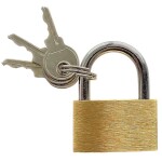 Zámek visací mosazný, 25 mm