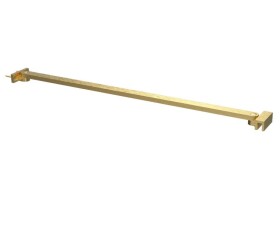 Erga Paris, rohová vzpěra pro sprchové zástěny o tloušťce skla 6/8/10 mm, délka 60cm, zlatá matná, ERG-V02-PARIS-BAR60-GB
