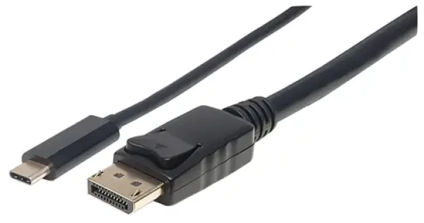 Manhattan USB-C na DisplayPort černá / Redukce / 3840 x 2160 px / 60 Hz / 1 m (152471)