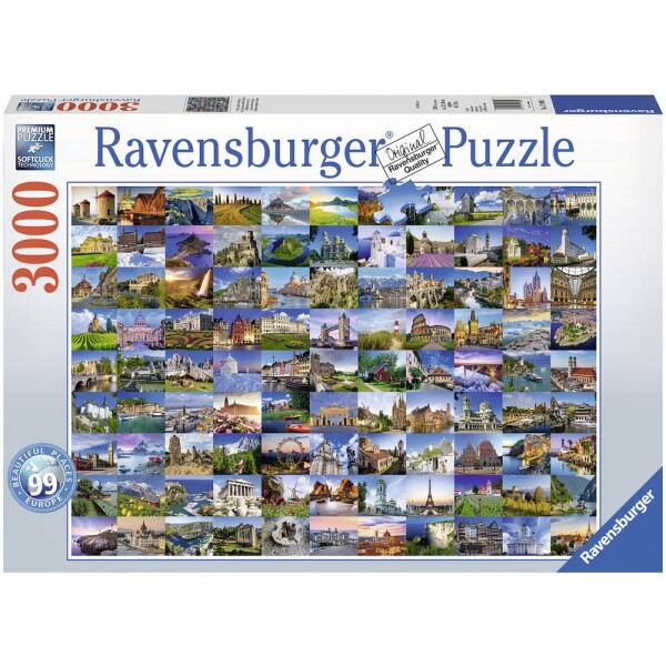 Ravensburger 170807 99 krásná místa 3000 dílků