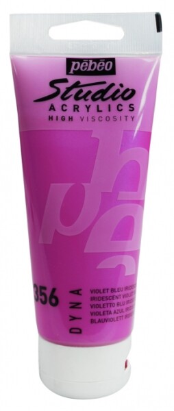 Akrylová barva Pébéo Studio Acrylic 100 ml - 356 fialovomodrá iridescentní