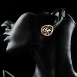 Náušnice Swarovski Elements Giannina, Zlatá