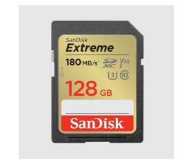 SanDisk SDXC karta 128GB Extreme (180 MB/s Class 10, UHS-I U3 V30) EDF_493386