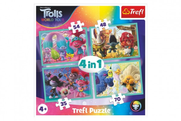 Puzzle Trollové Světové turné 4v1