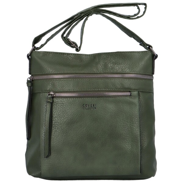Moderní dámská koženková crossbody Anup, zelená