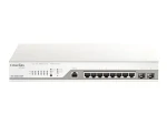 D-Link DBS-2000-10MP / Switch / 10-port 10/100/1000 Mbps / PoE+ 130W / Nuclias Cloud (DBS-2000-10MP)