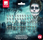 Smiffys.com Sada kamínků - stříbrné